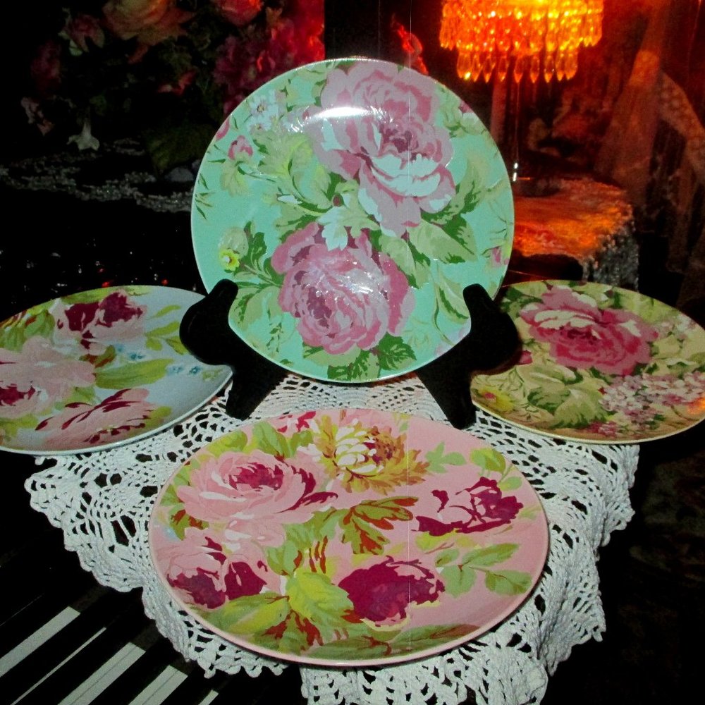 Garden Party Rose  Dessert Dishes